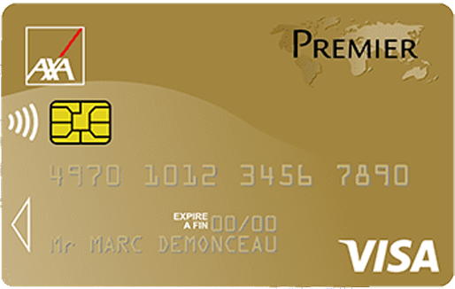 Visa Premier AXA avec paiement immédiat ou différé
