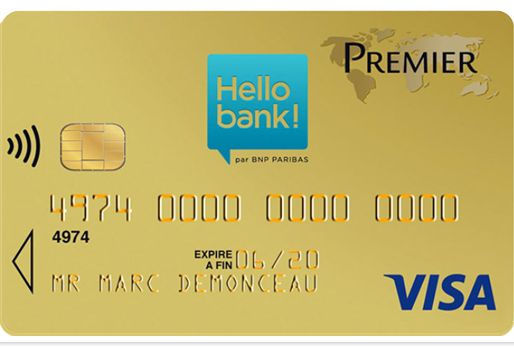 Visa Premier Hello bank!